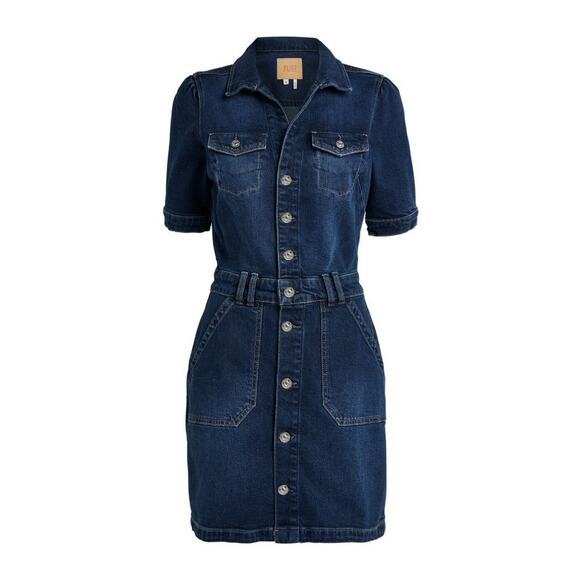 PAIGE Dresses & Skirts - NWT PAIGE Denim Mayslie Dark Denim Mini Dress Size 0